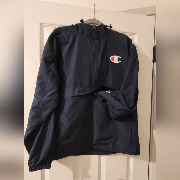 Champion Dark Blue Pullover Jacket - Picture 2 of 4